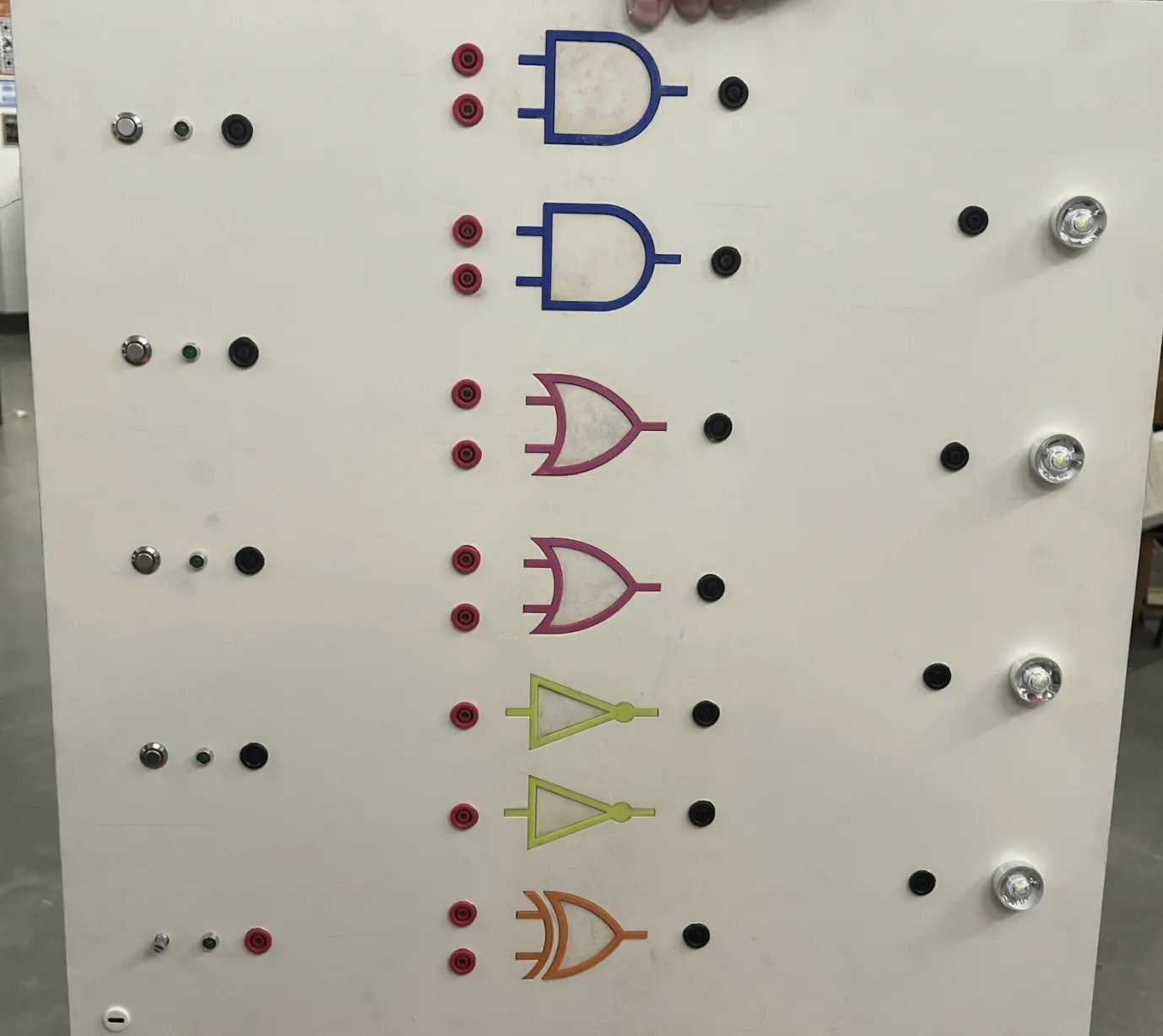 Logic Gate Demo Board